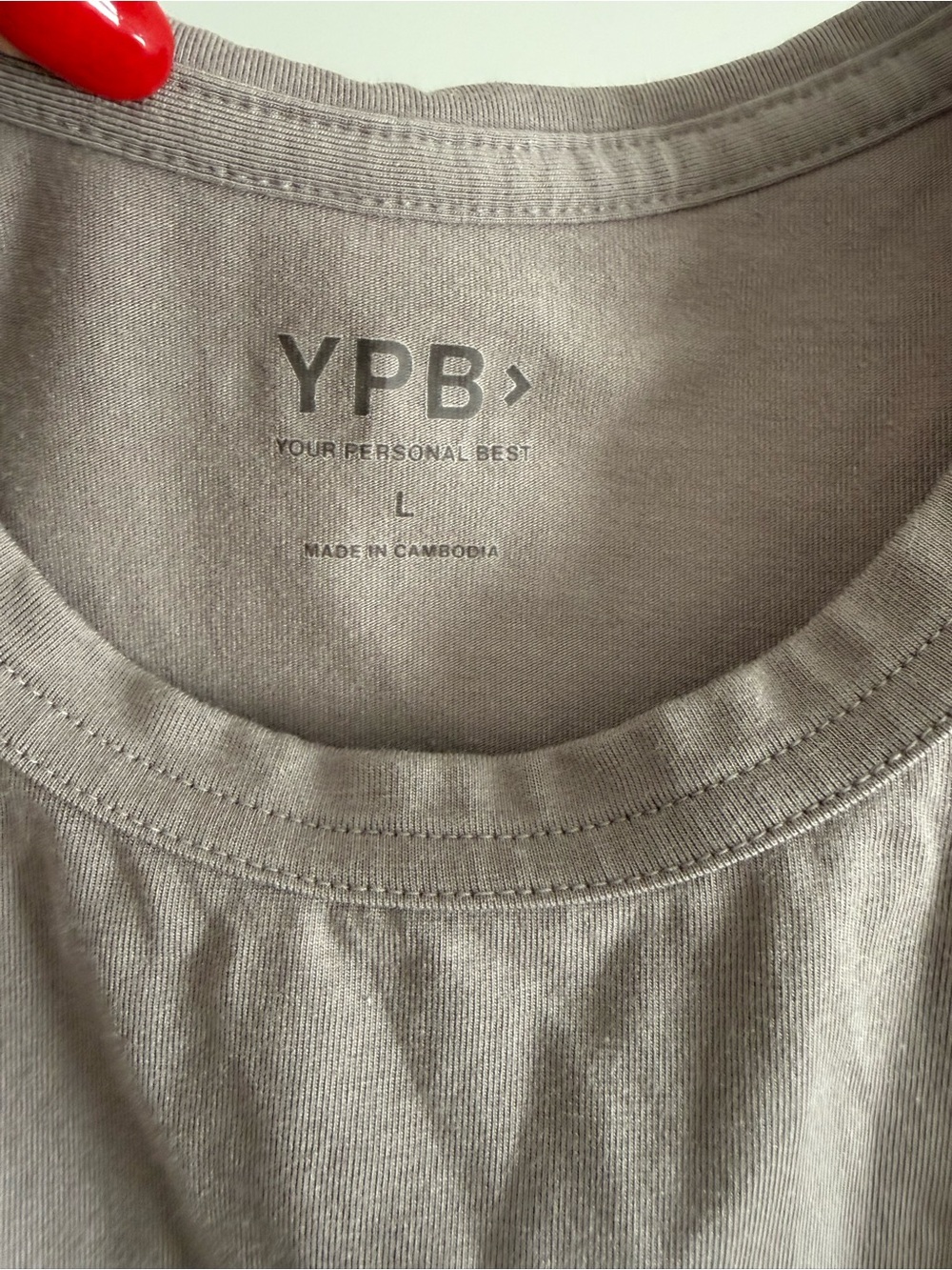 Abercrombie YPB "Your Personal Best" Neutral Gray Tank